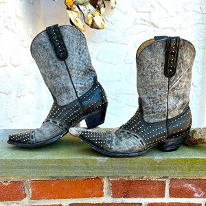 Old Gringo Yippee Ki Yay studded western boot size 9 1/2